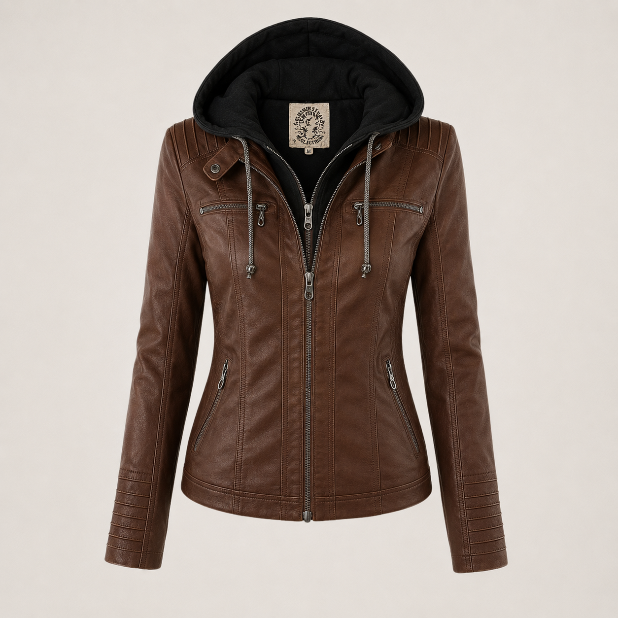 Diane | Women's Hooded Leather Jacket