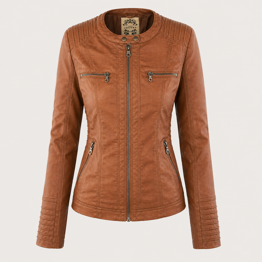 Diane | Women's Hooded Leather Jacket