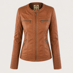 Diane | Women's Hooded Leather Jacket