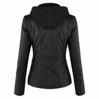 Diane | Women's Hooded Leather Jacket