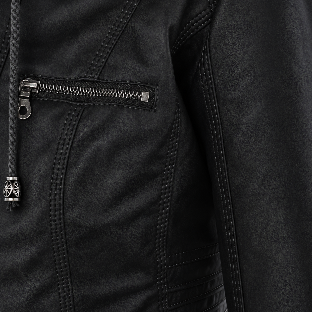 Diane | Women's Hooded Leather Jacket