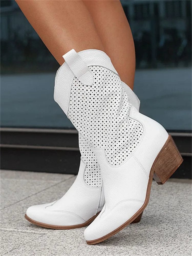 Women’s Western-Style Ankle Boots – Fashionable Comfort for Everyday Wear