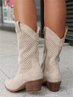 Women’s Western-Style Ankle Boots – Fashionable Comfort for Everyday Wear