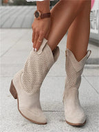 Women’s Western-Style Ankle Boots – Fashionable Comfort for Everyday Wear