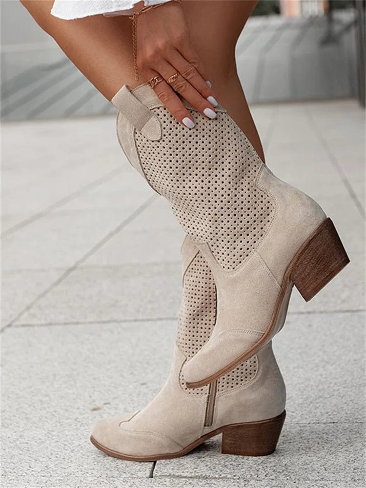Women’s Western-Style Ankle Boots – Fashionable Comfort for Everyday Wear
