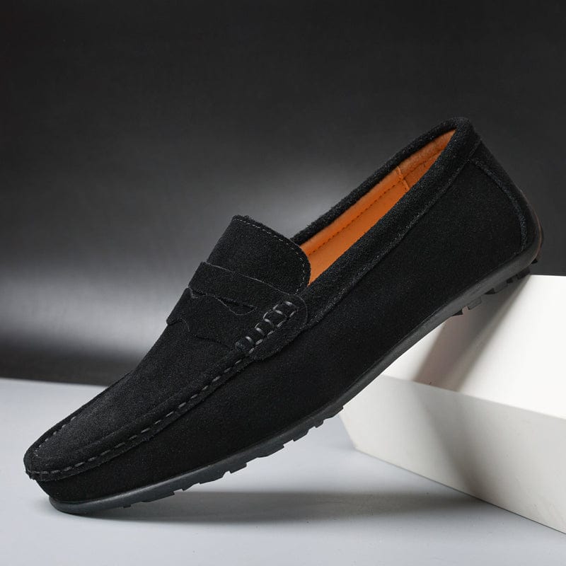 Oliver | Men's Suede Loafer with Penny Strap