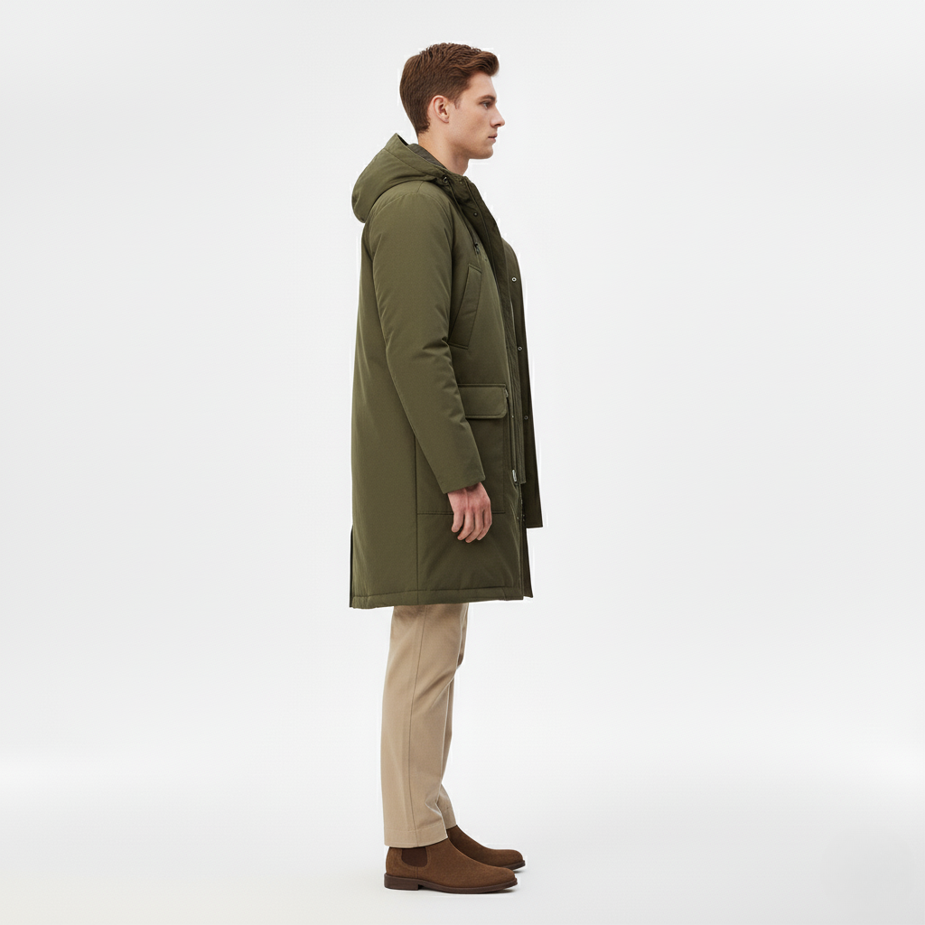 Menn's all-weather jacket, green