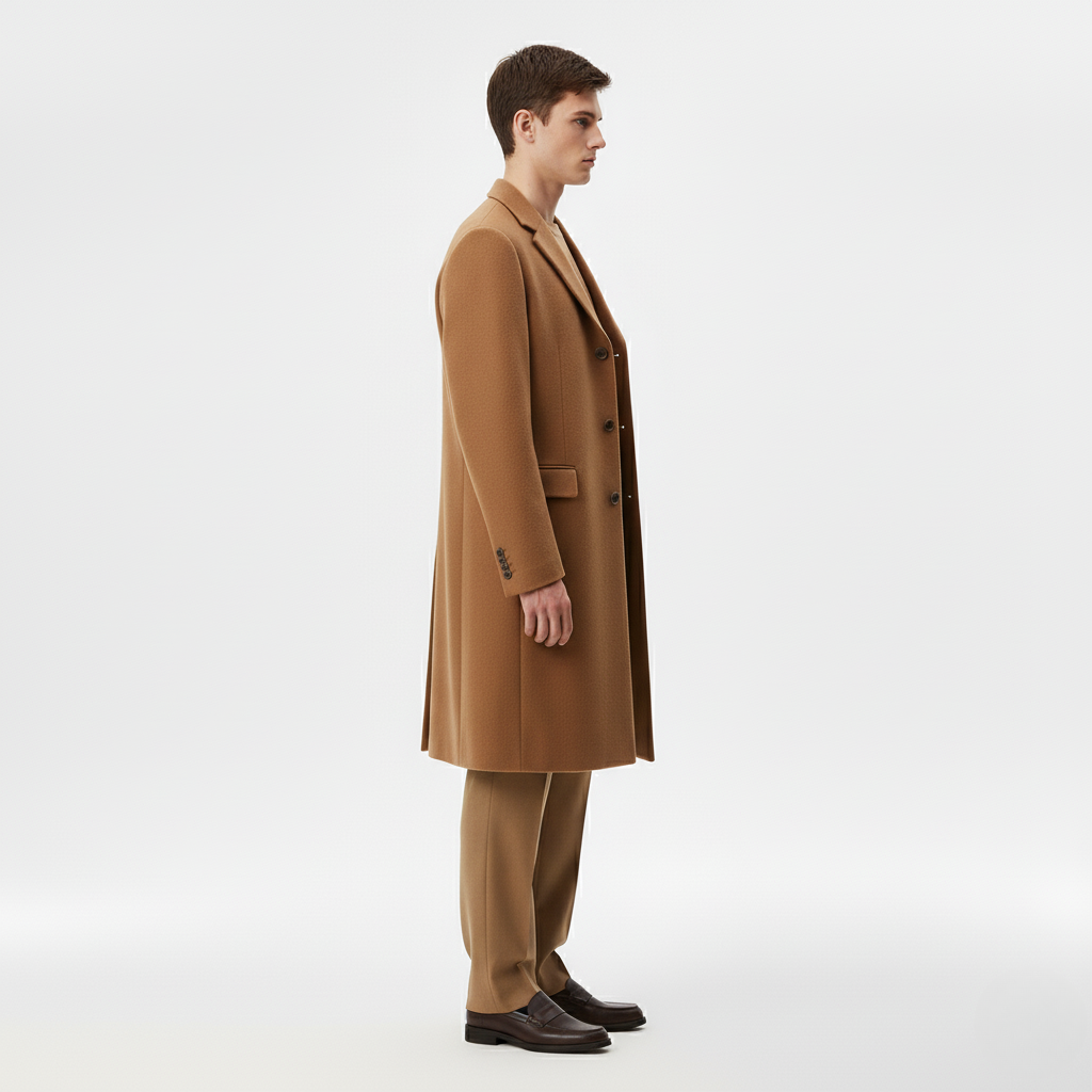 Elegant and functional men's jacket in beige