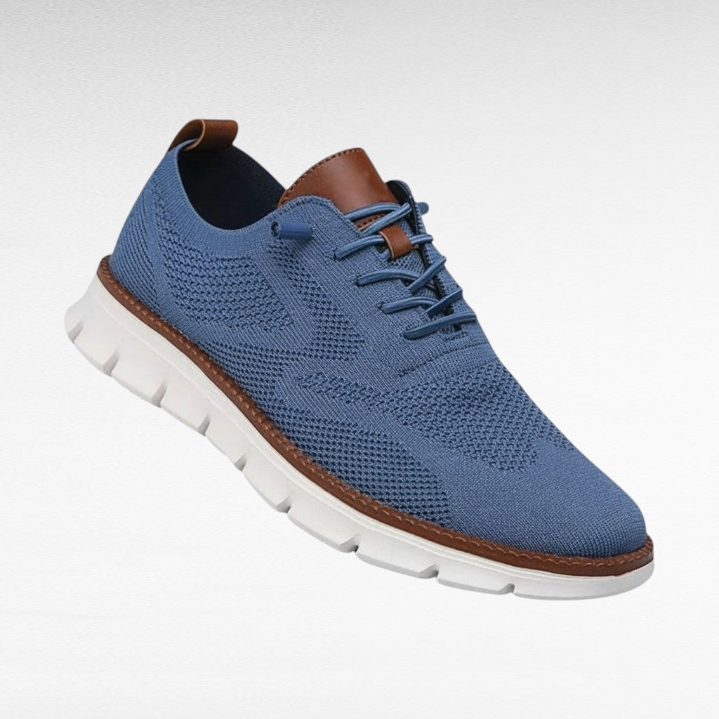 Reese | Men's Navy Mesh Knit Sneaker