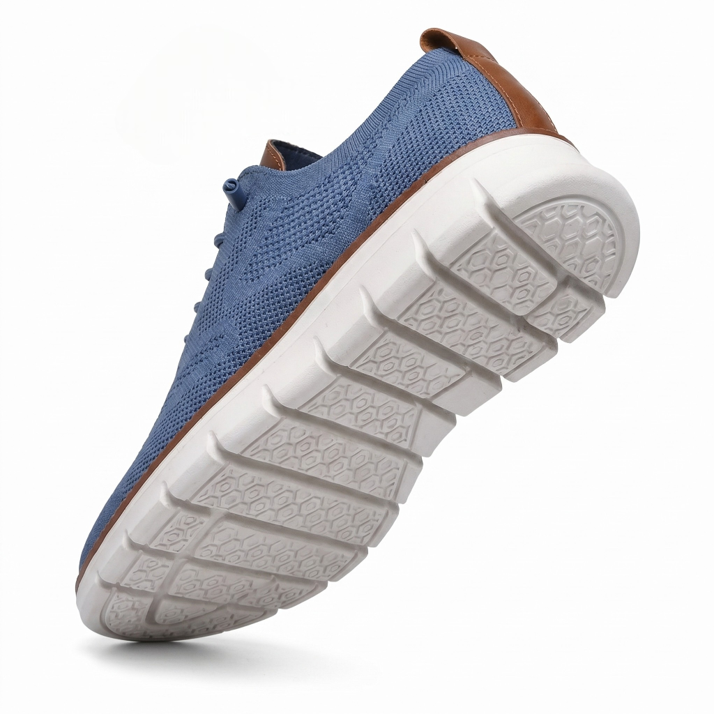 Reese | Men's Navy Mesh Knit Sneaker