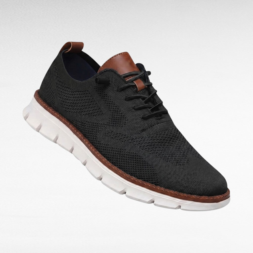 Reese | Men's Navy Mesh Knit Sneaker