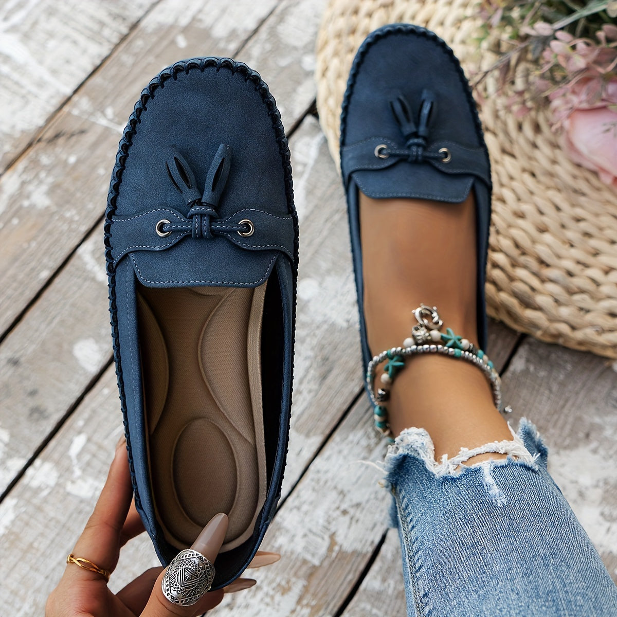 Stylish Women’s Loafers with Tassels – Elegant Comfort for Everyday Wear