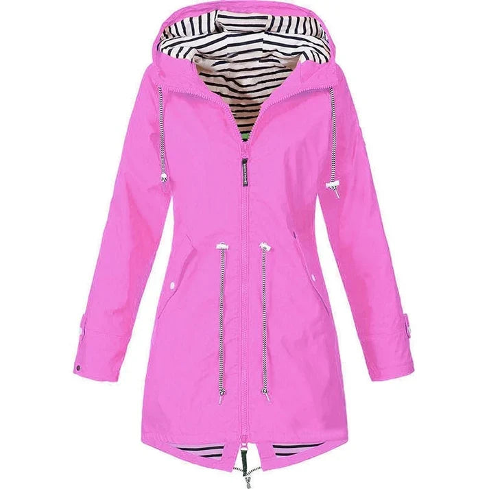 Sabrina | Women's Navy Hooded Coat