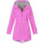 Sabrina | Women's Navy Hooded Coat