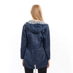 Sabrina | Women's Navy Hooded Coat
