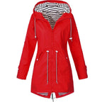 Sabrina | Women's Navy Hooded Coat