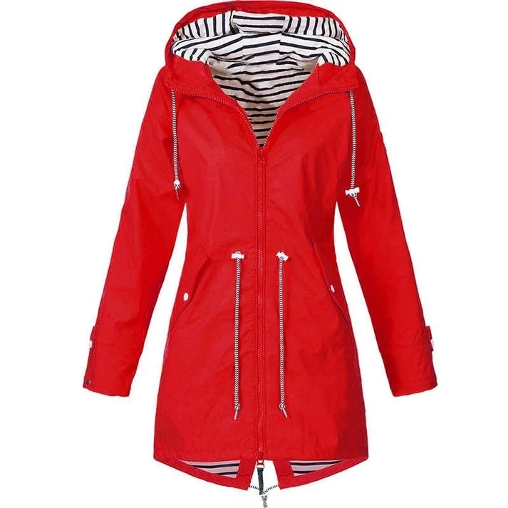 Sabrina | Women's Navy Hooded Coat