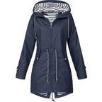 Sabrina | Women's Navy Hooded Coat