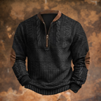 Theron | Men's Half-Zip Cable Knit Sweater