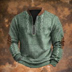 Theron | Men's Half-Zip Cable Knit Sweater