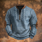 Theron | Men's Half-Zip Cable Knit Sweater