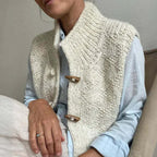 Maeve | Women's Structured Knit Vest with Mockneck
