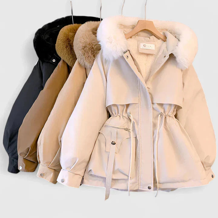 Aya | Women's Parka with Faux Fur Hood