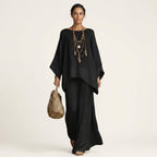 Majolie | Women's Linen-Blend Wide-Leg Two-Piece Set