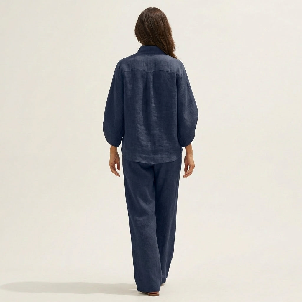 Zerah | Women's Linen-Cotton Two-Piece Set