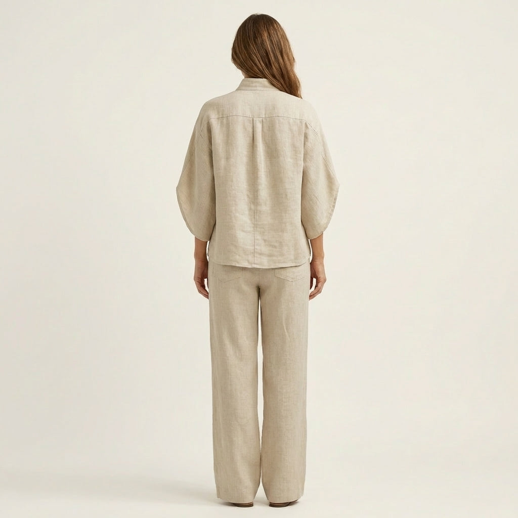 Zerah | Women's Linen-Cotton Two-Piece Set