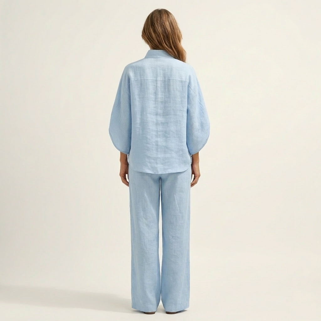 Zerah | Women's Linen-Cotton Two-Piece Set