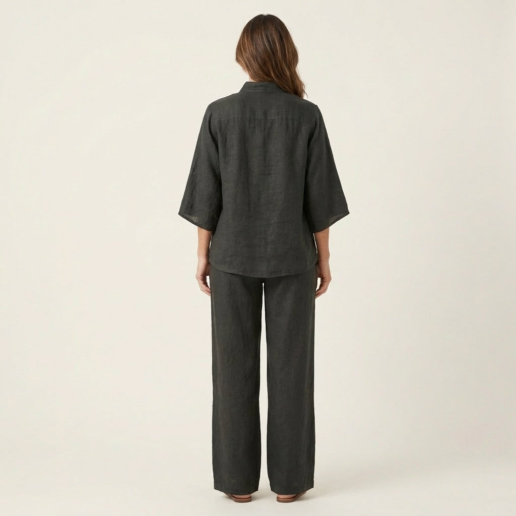 Zerah | Women's Linen-Cotton Two-Piece Set