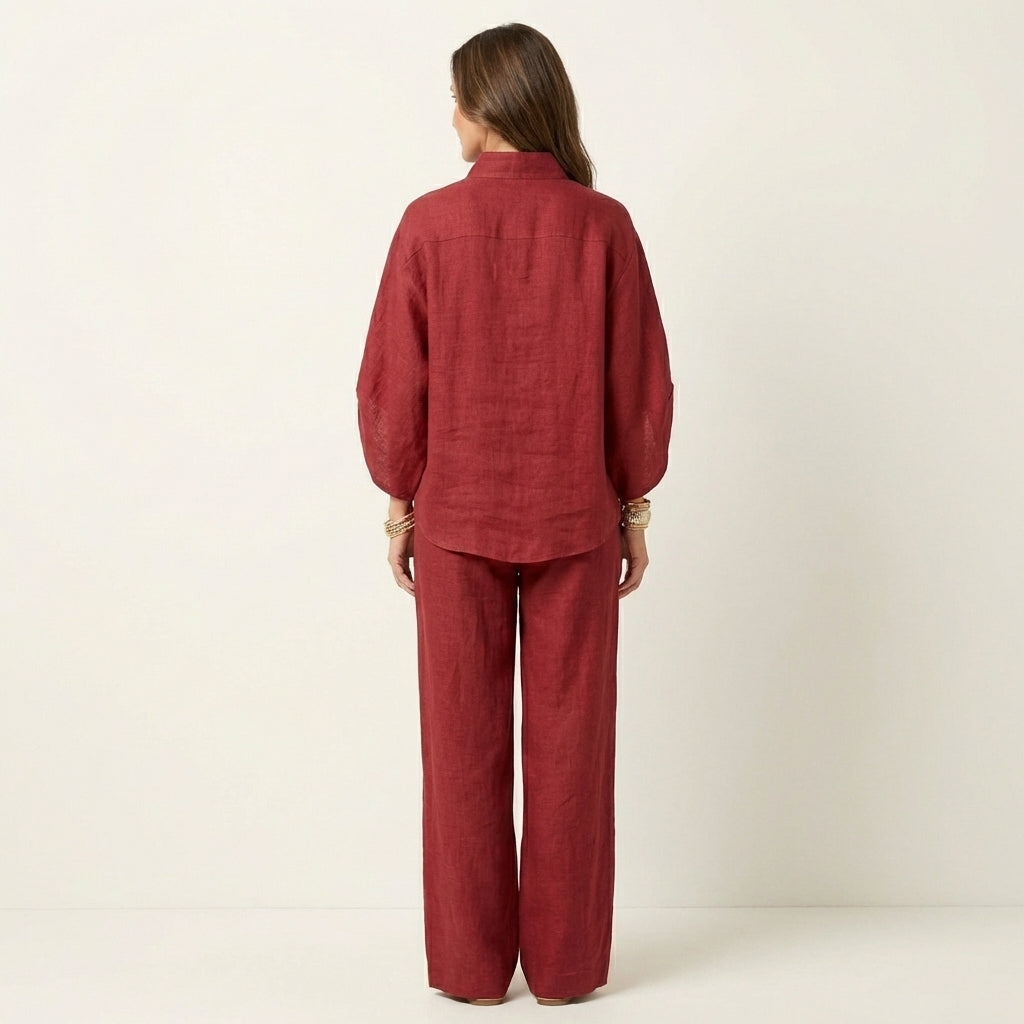 Zerah | Women's Linen-Cotton Two-Piece Set