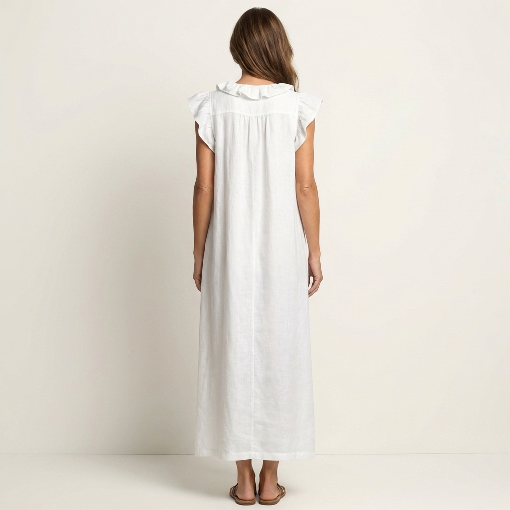 Josette | Women's Ruffle V-Neck Maxi Dress