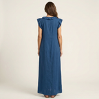 Josette | Women's Ruffle V-Neck Maxi Dress