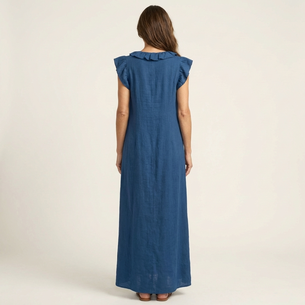 Josette | Women's Ruffle V-Neck Maxi Dress