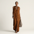 Mirabell | Women's Hooded Button-Front Maxi Dress