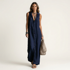 Mirabell | Women's Hooded Button-Front Maxi Dress
