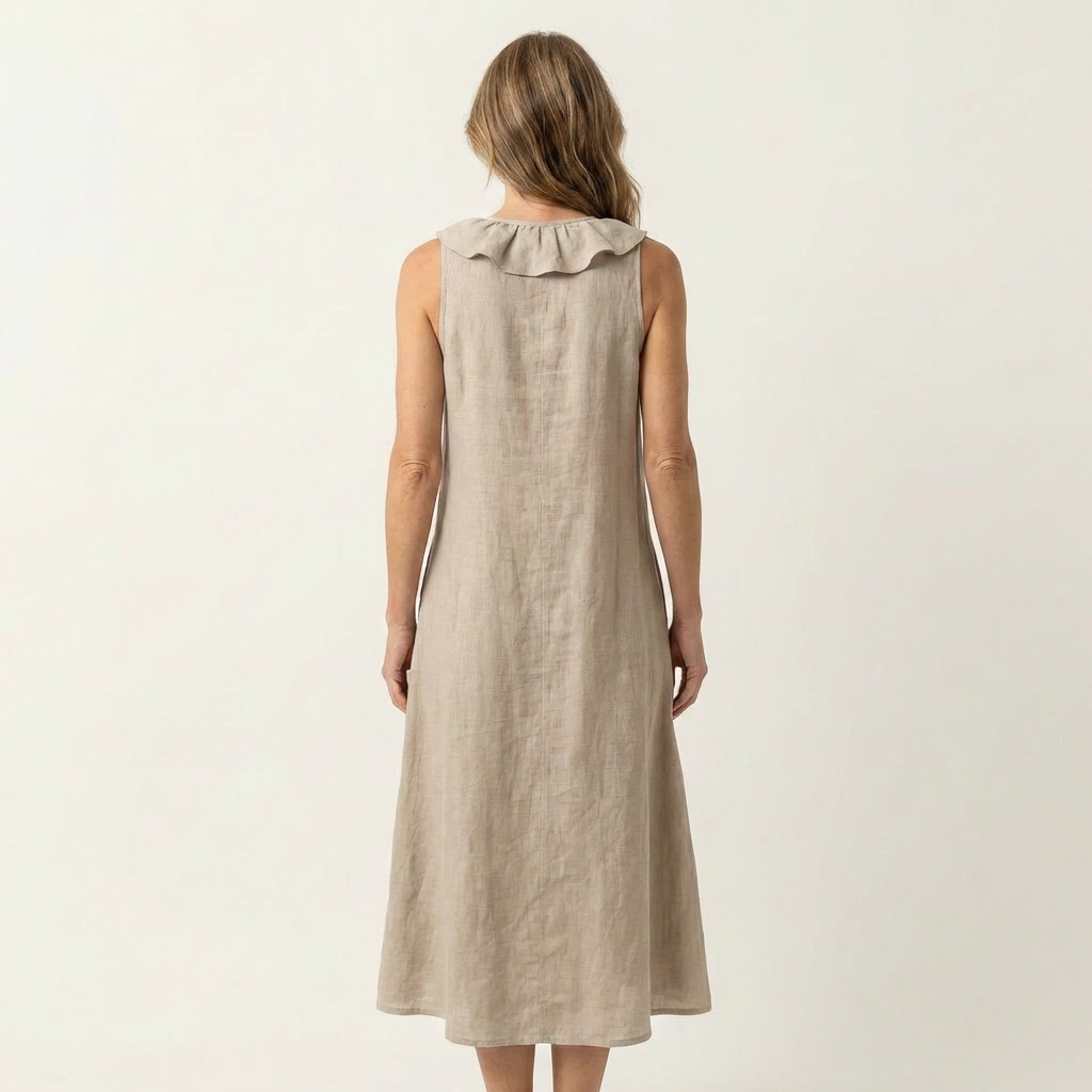 Vicky | Women's Ruffle-Front V-Neck Maxi Dress