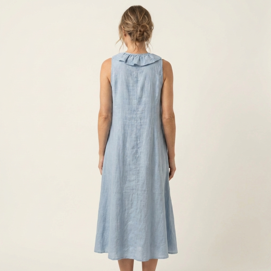 Vicky | Women's Ruffle-Front V-Neck Maxi Dress