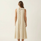 Vicky | Women's Ruffle-Front V-Neck Maxi Dress