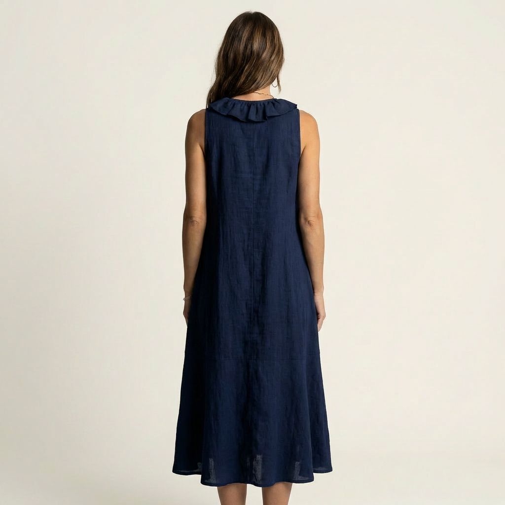 Vicky | Women's Ruffle-Front V-Neck Maxi Dress