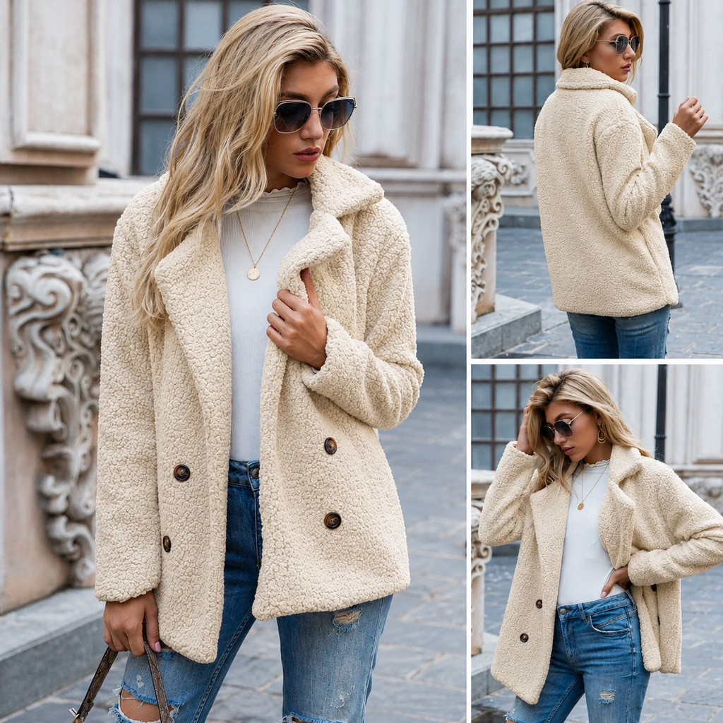 Holly | Women's Relaxed Teddy Fleece Coat
