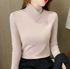 Sherie | Women's Elegant High-Neck Knit Sweater