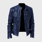 Marcus | Men's Black Leather Moto Jacket