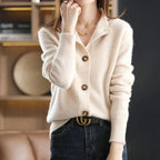 Anna | Women Cashmere Blend Cardigan Button Front Lightweight