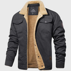 Aston | Men's Sherpa-Lined Cotton Jacket