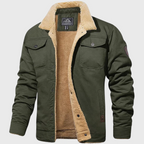 Aston | Men's Sherpa-Lined Cotton Jacket