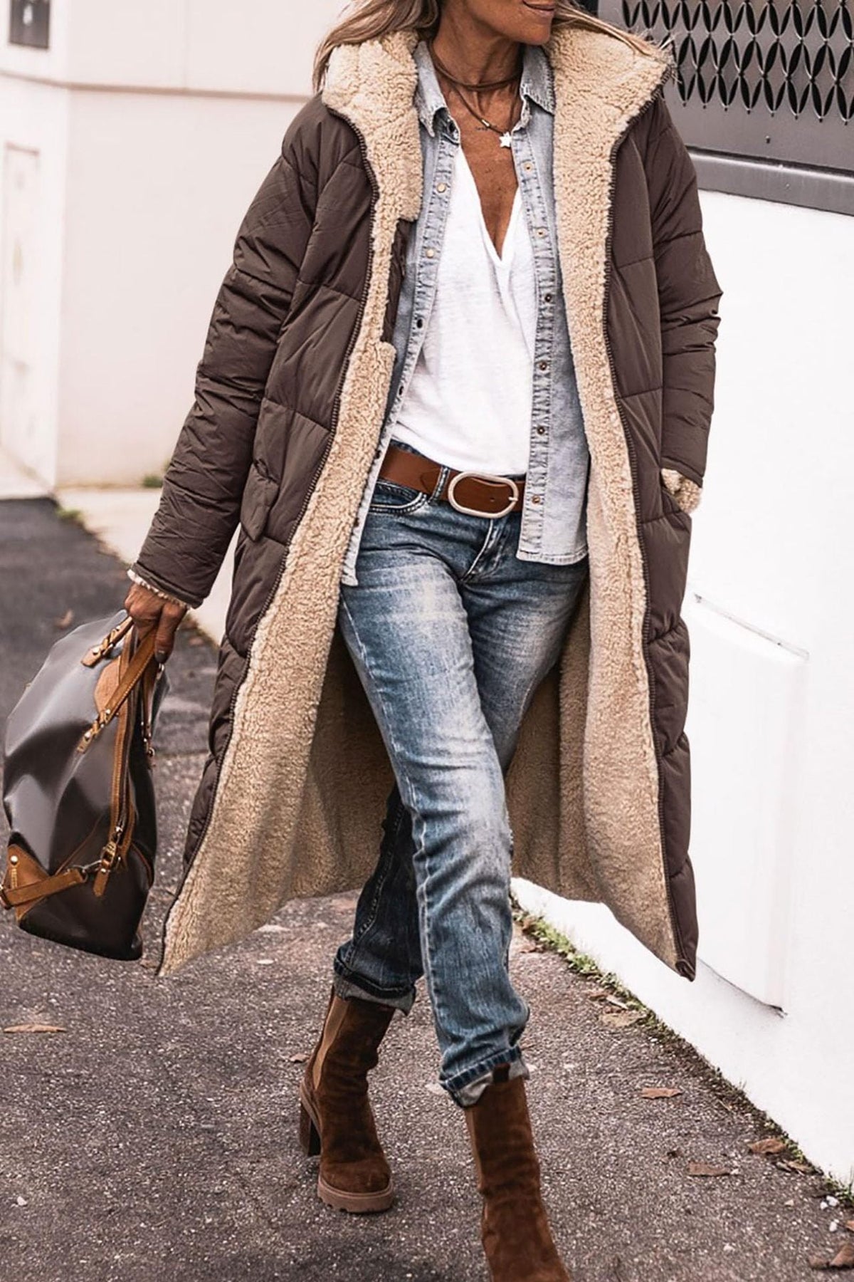 Elena | Women Reversible Winter Jacket Flattering Fit