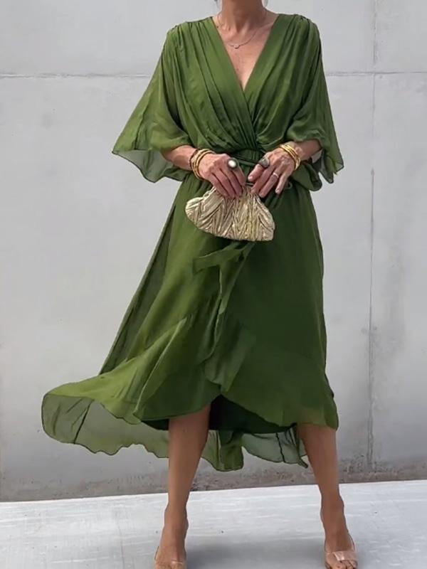 Fiorella | Women's V-Neck Wrap Dress